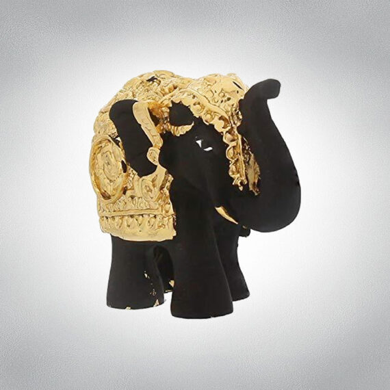Big Elephant with Gold Plated
